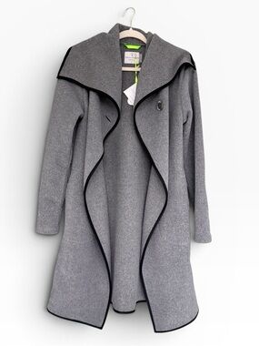 Dudley Stephens Mayfield Jacket Charcoal Grey Vello Fleece Small NWT